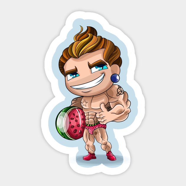 Jason Watermelon Speedo Sticker by Jasonfm79